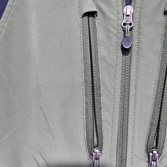 L.L. Bean Olive/Black Polyester Full Zip Windproof Softshell Jacket Men’s M VGC - Picture 2 of 13